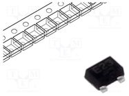 Transistor: NPN; bipolar; BRT; 50V; 0.1A; 150mW; SOT723; R1: 4.7kΩ 