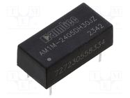 Converter: DC/DC; 1W; Uin: 21.6÷26.4V; Uout: -5VDC; Uout2: 5VDC; THT AIMTEC