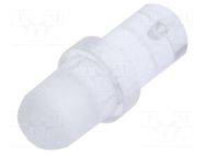Fiber for LED; Ø3mm; L: 5mm; round; Front: convex; straight; PLP1 BIVAR