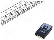 Capacitor: tantalum-polymer; low ESR; 100uF; 6.3VDC; 2800mA; SMD PANASONIC