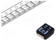 Capacitor: tantalum-polymer; low ESR; 220uF; 6.3VDC; 1600mA; SMD PANASONIC