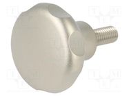 Knob; Ø: 40mm; Ext.thread: M8; 20mm; stainless steel ELESA+GANTER