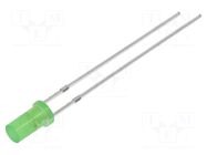 LED; yellow green; 3mm; 68÷100mcd; 140°; Front: flat; 1.8÷2.6VDC OPTOSUPPLY