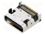 Socket; USB C; on PCBs; SMT; PIN: 24; horizontal; USB 3.1; 5A; reel MOLEX