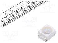 LED; SMD; 3528,PLCC2; green; 750÷1120mcd; 3.5x2.8x1.7mm; 120°; 12V 