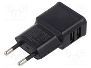 Power supply: switching; mains,plug; 5VDC; 12W; Plug: EU; 82.5% Goobay