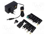 Power supply: switching; mains,plug; 3VDC,; 7.2W; Plug: EU; 72.9% Goobay