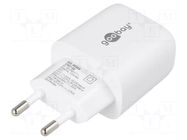 Power supply: switching; mains,plug-in; 3.3÷5.9VDC,; 25W; 79.1% Goobay