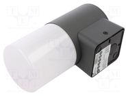 Lamp: garden luminaire; with motion detector; CORTA; IP44; E27 GTV Poland