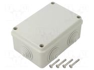 Enclosure: junction box; X: 88mm; Y: 128mm; Z: 58mm; wall mount; IP55 SCAME