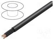 Wire: loudspeaker cable; 8x4mm2; stranded; OFC; black; unshielded TASKER