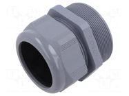 Cable gland; without nut; M75; 2; IP68; polyamide; grey; Entrelec TE Connectivity