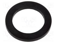 Gasket; NBR caoutchouc; Thk: 1.5mm; Øint: 11.8mm; PG7; black TE Connectivity