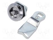 Lock; cast zinc; 26mm; Kind of insert bolt: T7 