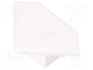 Cap for LED profiles; white; 45-ALU KLUŚ