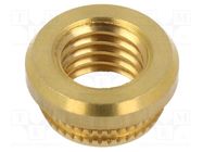 Threaded insert; brass; M10; BN 37905; L: 4.55mm; for plastic TAPPEX