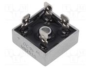 Bridge rectifier: single-phase; Urmax: 1kV; If: 25A; Ifsm: 400A DC COMPONENTS