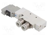 Electromagnetic valve; 1.5÷7bar; 5/2 monostable; aluminium; IP65 SMC