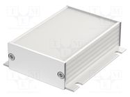 Enclosure: with panel; with fixing lugs; Filotec; X: 55.3mm; IP40 BOPLA