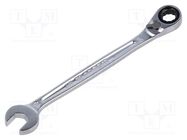 Wrench; combination spanner,with ratchet; 10mm; L: 158mm; satin FACOM