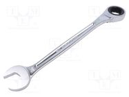 Wrench; combination spanner,with ratchet; 24mm; L: 320mm; satin FACOM