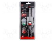 Kit: screwdriver; with ratchet; 15pcs. FACOM