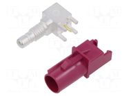 Connector: FAKRA; socket; male; FAKRA Generation 1; angled 90° AMPHENOL RF