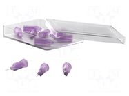 Needle: steel; 0.25"; Size: 30; straight; Mounting: Luer Lock JBC TOOLS