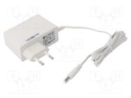 Power supply: switching; mains,plug; 12VDC; 2A; 24W; Plug: EU; 86.2% POS