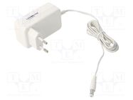 Power supply: switching; mains,plug; 24VDC; 1A; 24W; Plug: EU; white POS