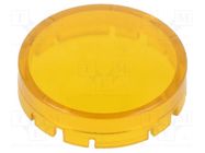 Actuator lens; RONTRON-R-JUWEL; transparent,yellow; Ø19.7mm SCHLEGEL