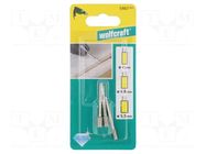 Grinding pin; 3pcs; Mounting: rod 3mm WOLFCRAFT