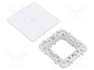 Touch switch; F&Home; in mounting box; 85÷265VDC; -25÷50°C; white F&F