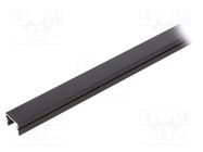 Profiles for LED modules; black; L: 1m; PDS-4-PLUS; aluminium KLUŚ