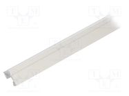 Profiles for LED modules; white; L: 1m; 45-ALU; aluminium; angular KLUŚ