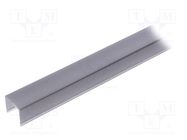 Cover for LED profiles; black; 1m; G22S; push-in KLUŚ