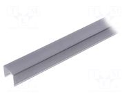 Cover for LED profiles; black; 1m; G22S; push-in KLUŚ