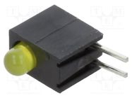 LED; in housing; 3mm; No.of diodes: 1; yellow; 2mA; Lens: diffused BIVAR