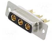 Connector: Special D-Sub; PIN: 3; plug; female; for cable; MHCD MH CONNECTORS