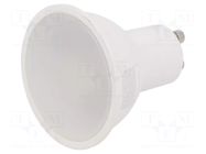LED lamp; white cold; GU10; 220/240VAC; 400lm; P: 4.5W; 100°; 6400K V-TAC