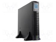 Power supply: UPS; 1.8kW; 2kVA; 220÷240VDC; 440x86.5x552mm; 9Ah GREEN CELL