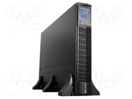 Power supply: UPS; 2.7kW; 3kVA; 220÷240VDC; 440x86.5x710mm; 9Ah GREEN CELL