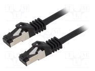 Patch cord; S/FTP; Cat 8.1; stranded; Cu; LSZH; black; 20m; 26AWG LOGILINK