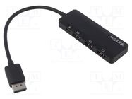 Splitter; DisplayPort 1.4,HDCP 2.2; black LOGILINK