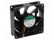 Fan: DC; axial; 24VDC; 80x80x25mm; 69.5m3/h; 33dBA; ball; Out: F type SUNON