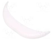 Stopper; ABS; white; 10pcs. KRADEX