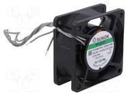 Fan: EC; axial; 230VAC; 60x60x25mm; 47.31m3/h; 30dBA; Vapo; 4100rpm SUNON