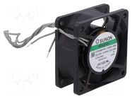 Fan: EC; axial; 230VAC; 60x60x25mm; 29.7m3/h; 30dBA; Vapo; 4100rpm SUNON