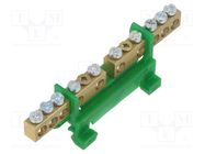 Connector: terminal block; ways: 2; terminals: 10; green PAWBOL