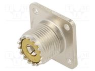 Connector: UHF (PL-259); socket; female; straight; soldering; PBT AMPHENOL RF